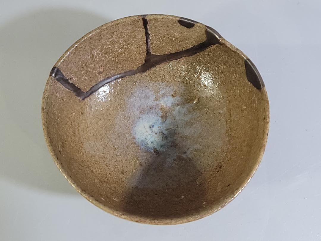 古美術 桃山 古唐津 無地茶碗 DT342