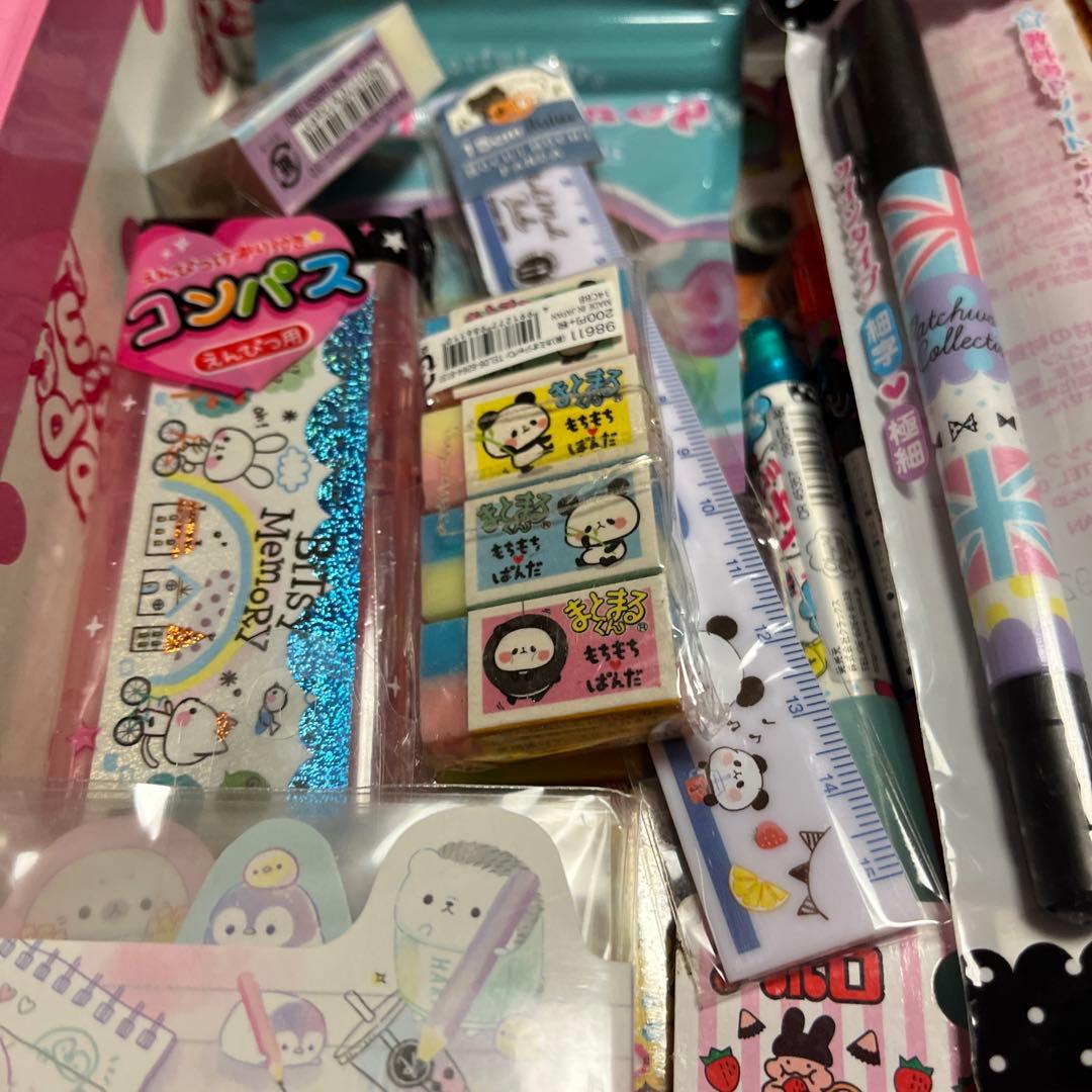 Twin Pandas お道具箱　平成　文房具セット