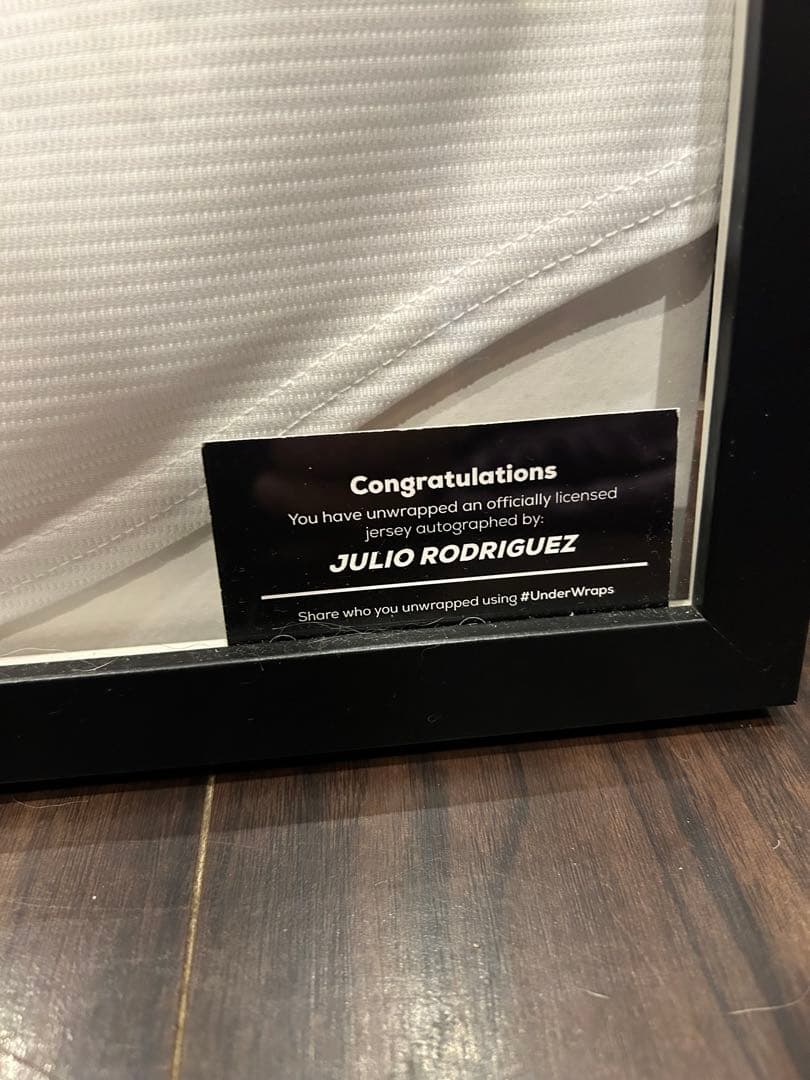 MLB マリナーズ　フリオロドリゲス　サイン　ユニフォーム　fanatics