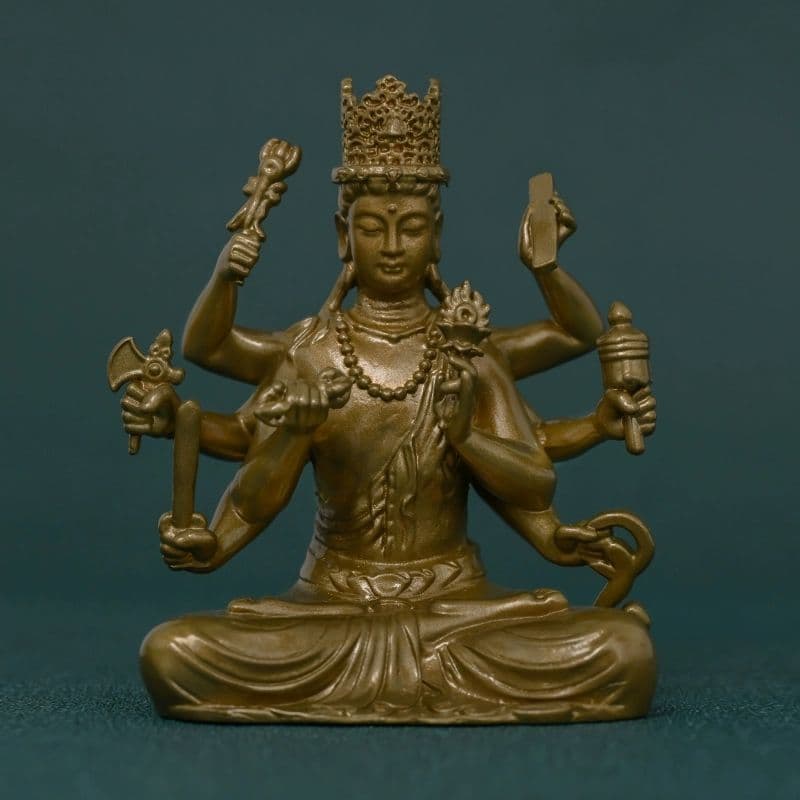 仏教美術 仏像 大随求菩薩 小仏像 銅製 銅器