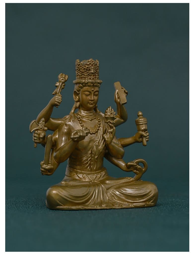 仏教美術 仏像 大随求菩薩 小仏像 銅製 銅器