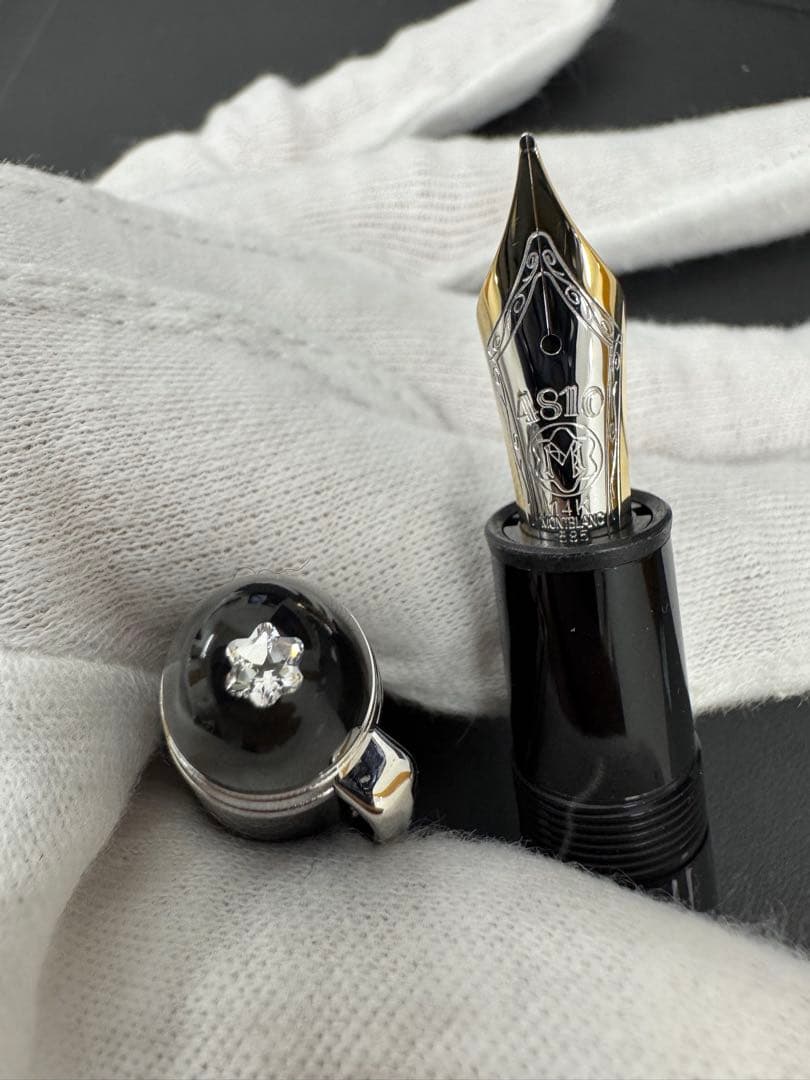 モンブラン マイスターシュテュック 14Kダイヤモンド ネーム入り