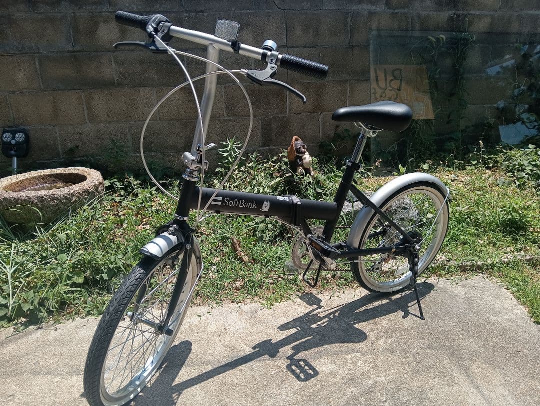 SoftBank 折りたたみ自転車 ブラック