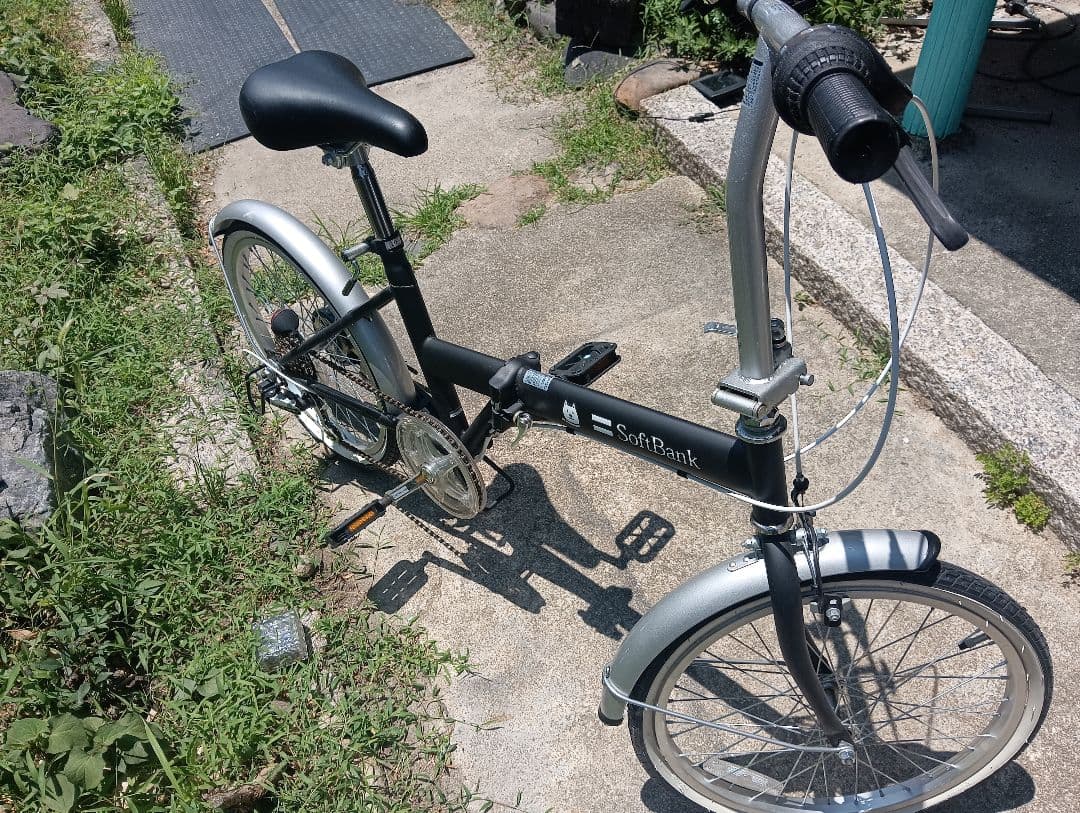SoftBank 折りたたみ自転車 ブラック