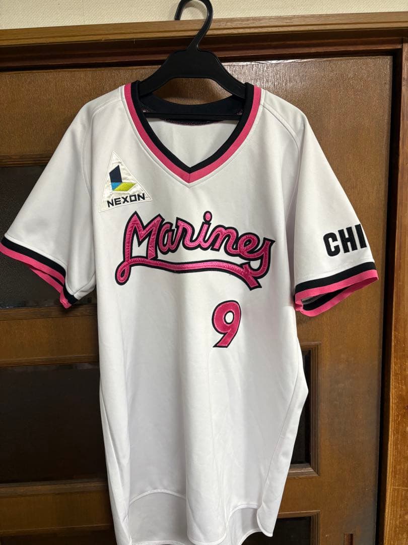 千葉ロッテマリーンズ　復刻ユニフォーム　福浦　選手　Lサイズ　美品