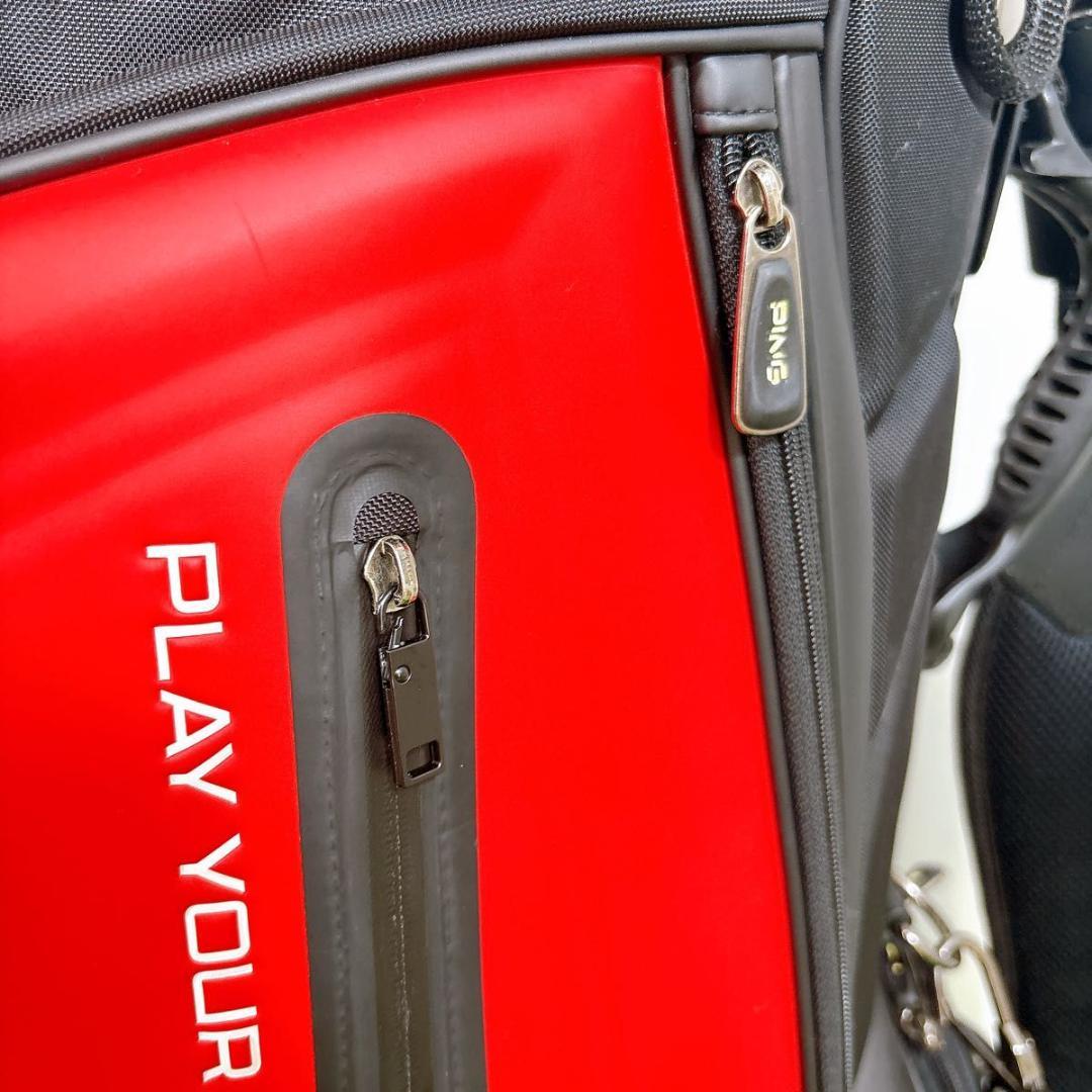 Ping ピン　スタンドタイプ　キャディバッグ　レッド　ブラック