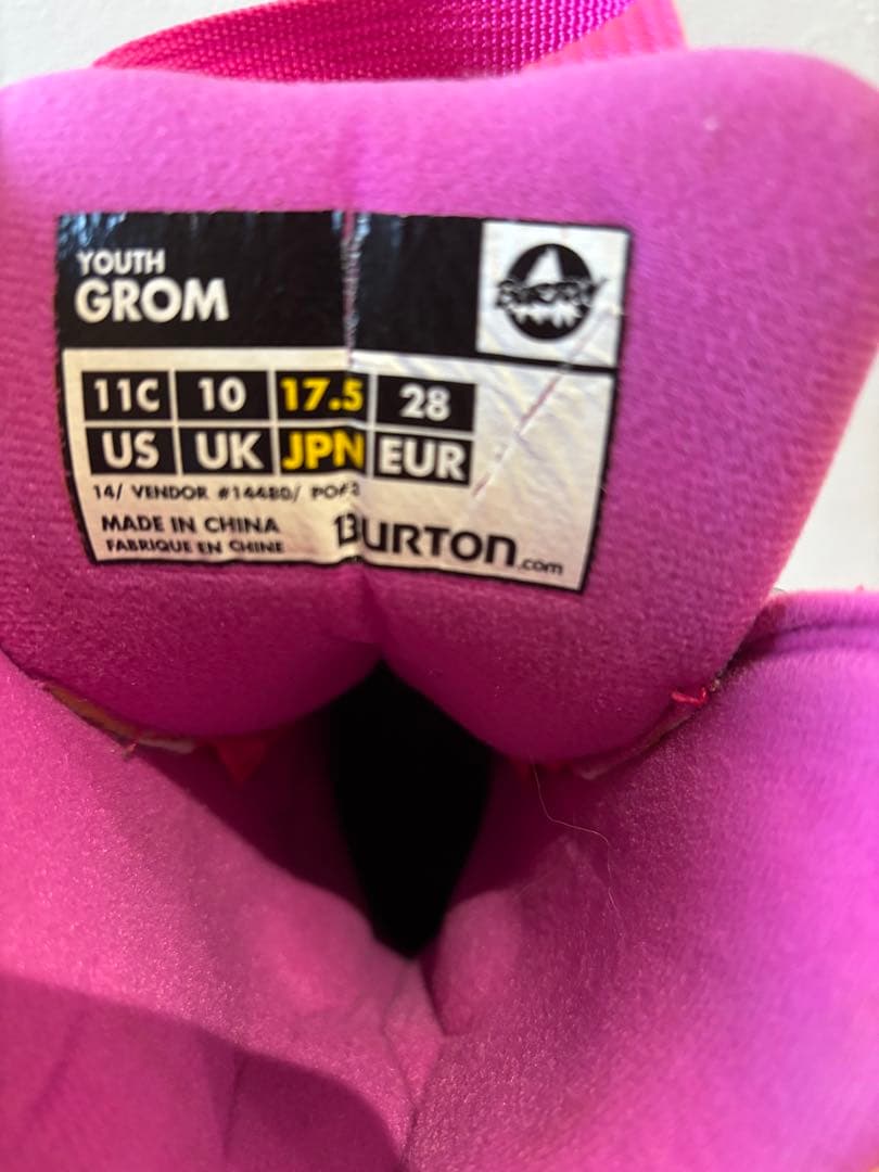 Burton 子ども用スノーボードブーツ 17.5cm