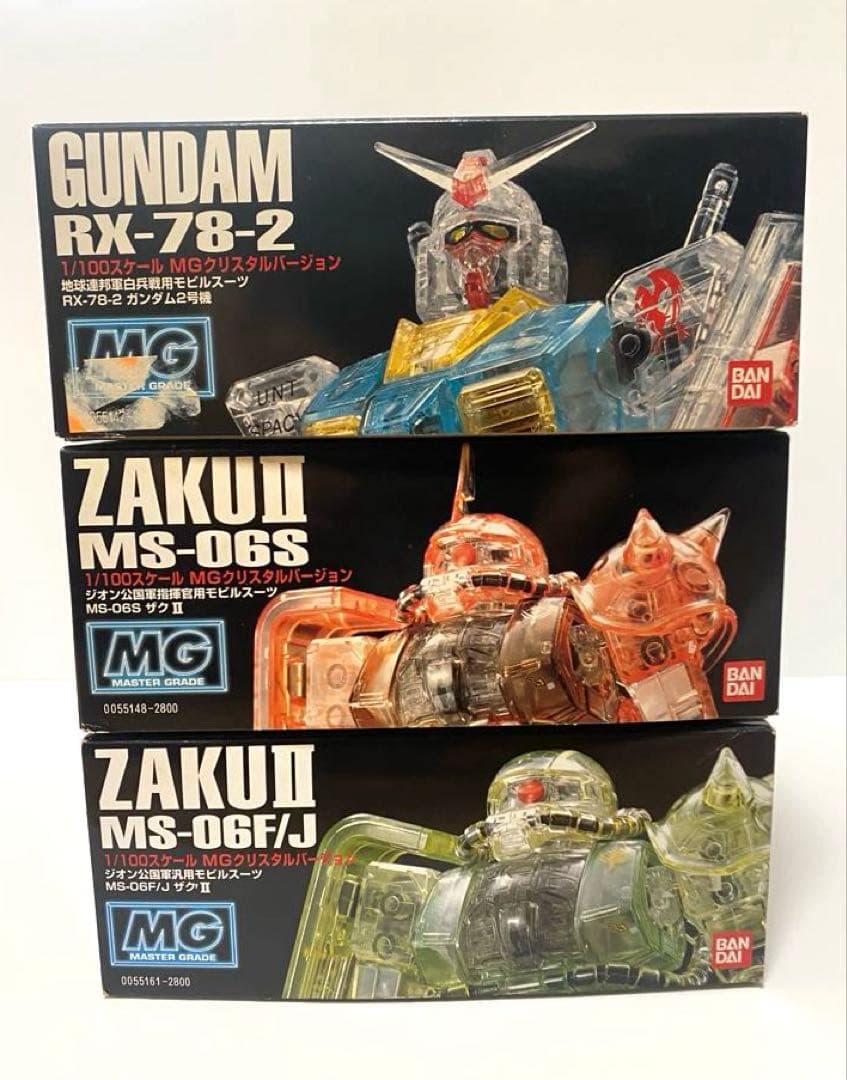 MG クリスタルバージョン　ガンダム　３体まとめ売り　ガンプラ　マスターグレード