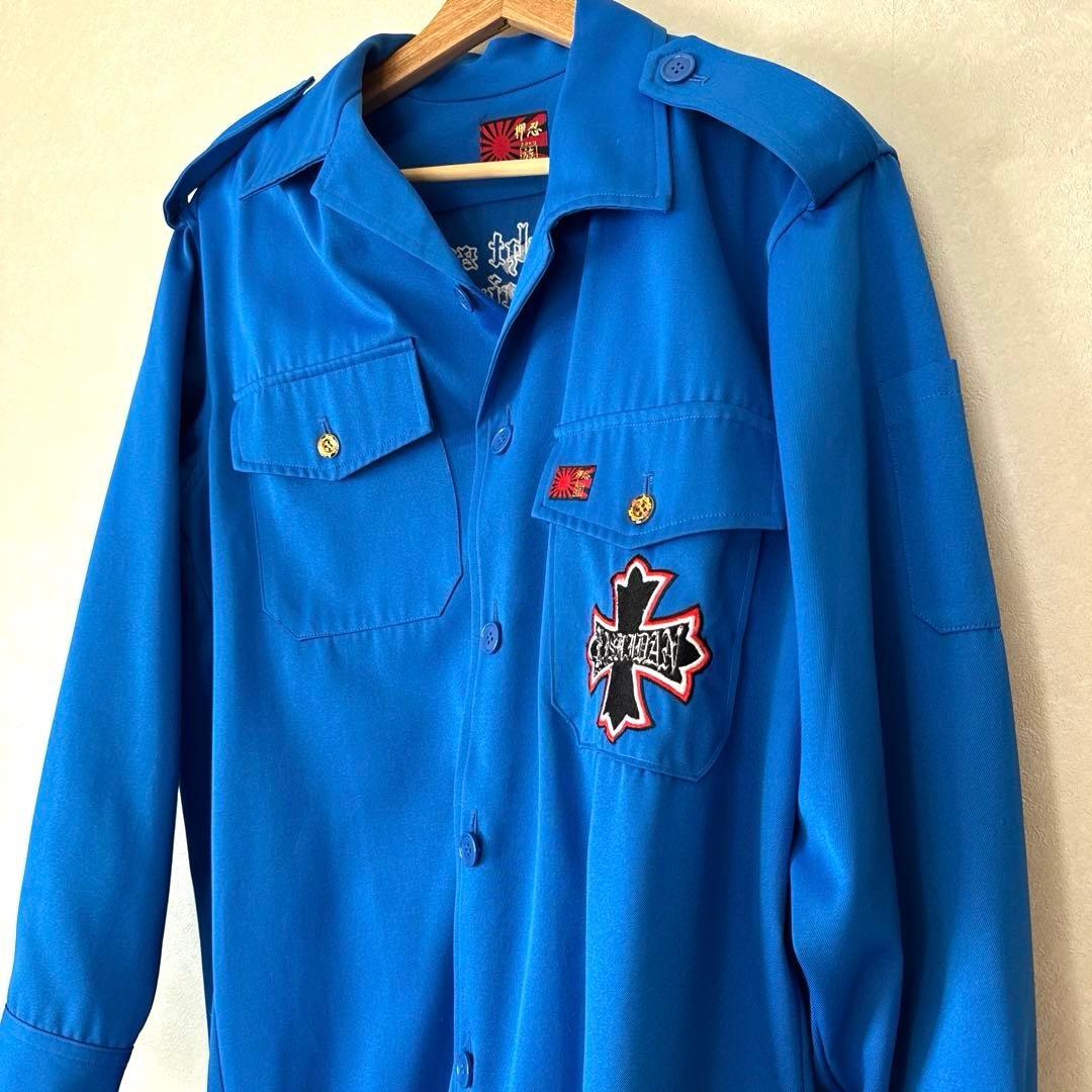 【美品‼️】氣志團 早乙女光 特攻服（青）/ コスプレ4点セット　早い者勝ち！！