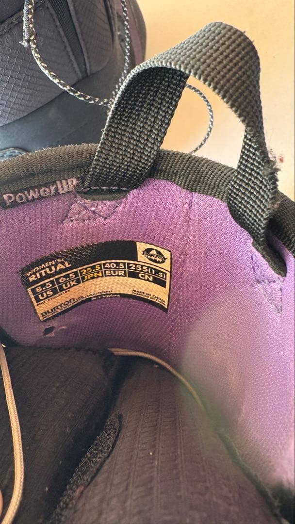 バートン　BURTON RITUAL 25.5 スノーボードブーツ 女性用 黒