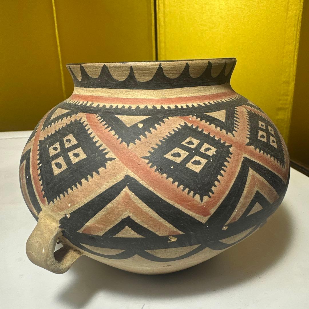 中国，骨董，彩陶，纪元前，陶器の丸型壺