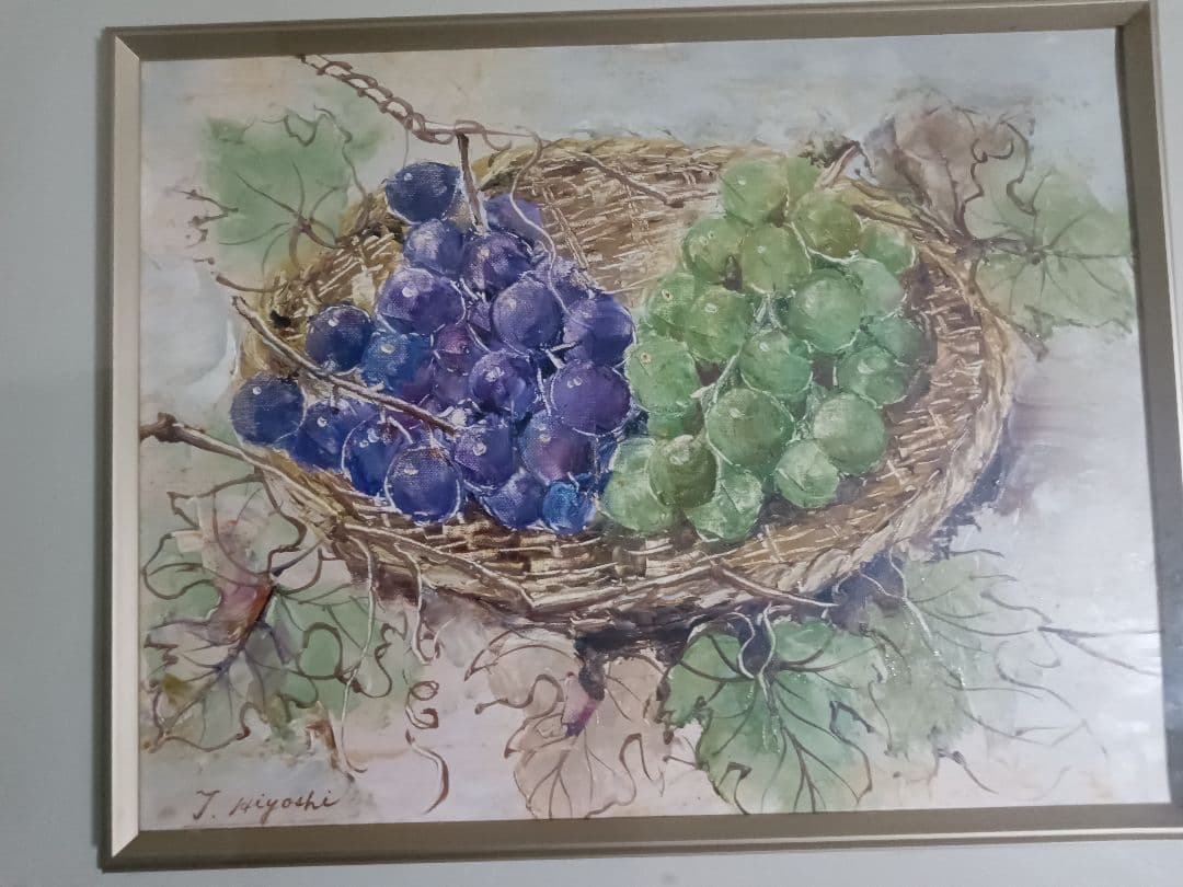 #花絵・ぶどう絵　合計2点