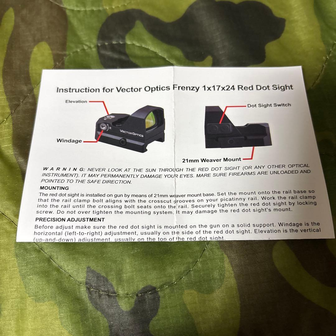 トイガン VECTOR OPTICS SCRD-19II Frenzy 1x17x24