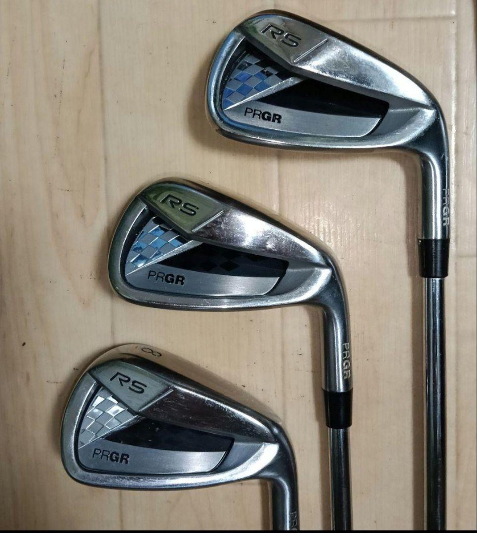 ■PRGR RS、チタンフェイス、アイアン【５〜P】6本セット、Мー４３、Ｓ