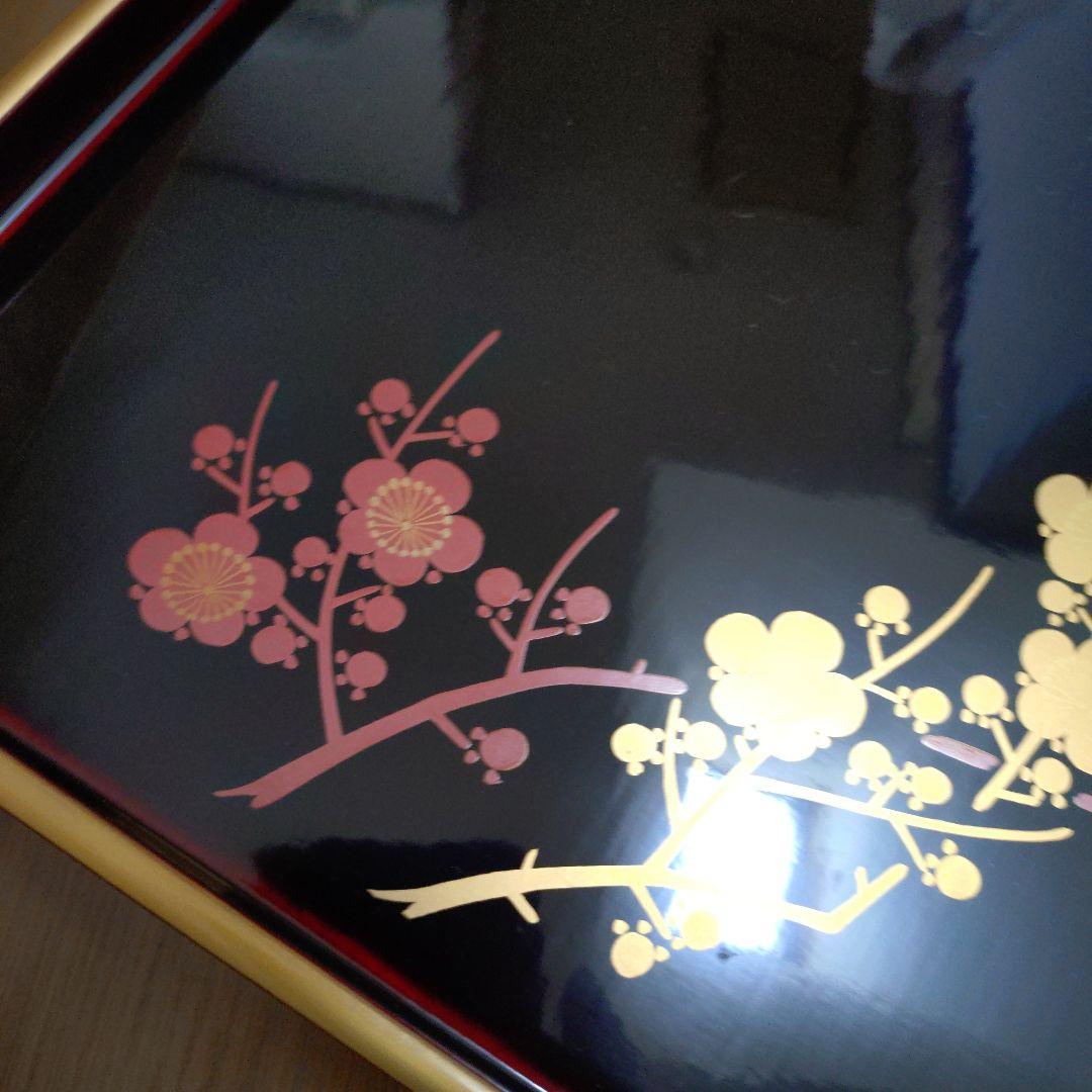 会津塗　御屠蘇器セット　(菊華堂製)美品　 紙箱入