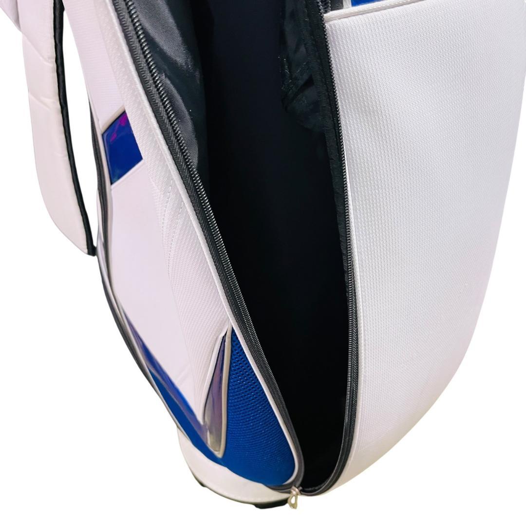 Mizuno ゴルフキャディバッグ 9.5型 ホワイト/ブルー