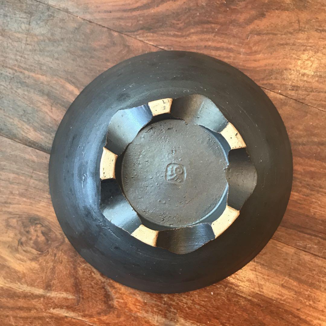 久場政一⑤   やちむん　足付きそば碗　新品