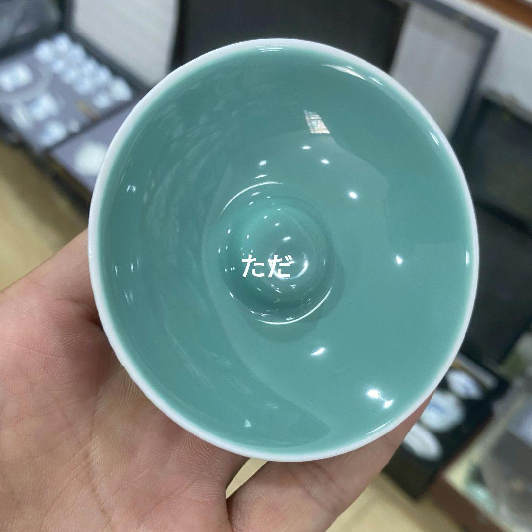 中国茶器 琺瑯万花三才蓋碗 陶磁茶碗 煎茶器 新品未使用