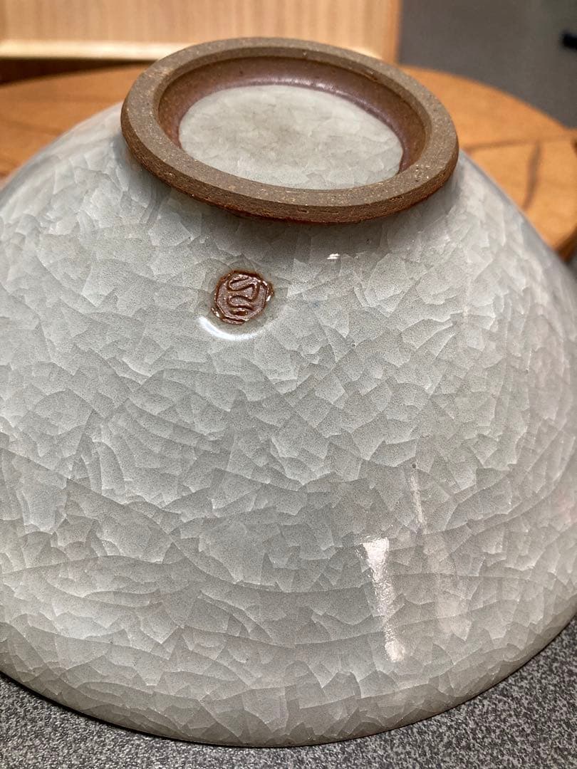 清水焼　壺屋いかい　白瓷良法作抹茶腕