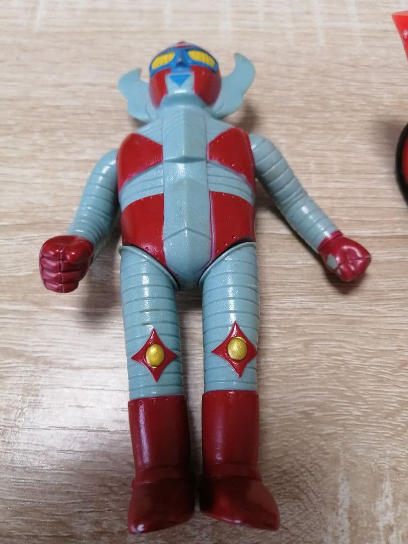 激レア！？昭和レトロソフビ、電人ザボーガーフィギュアとバイクセット当時物