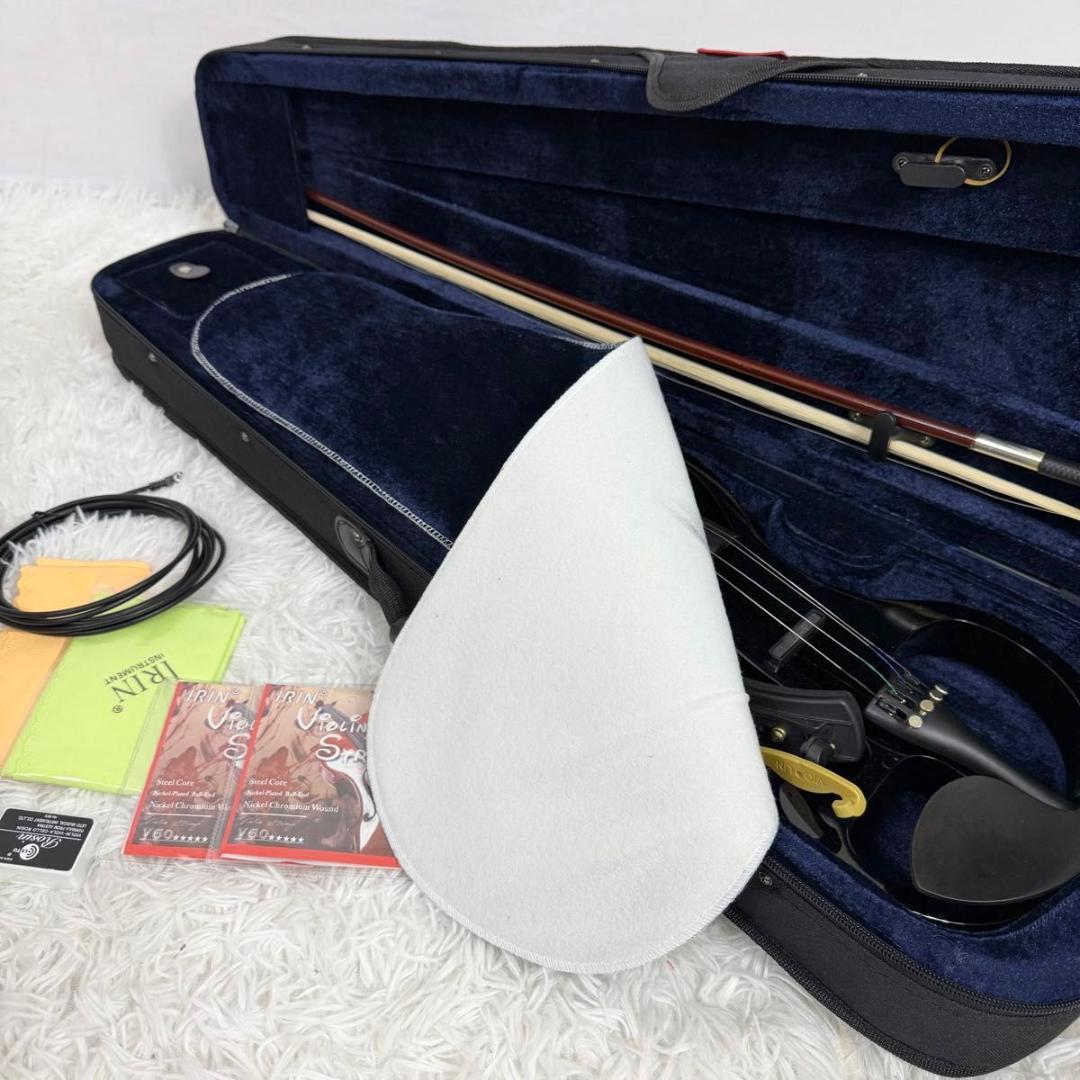 【美品】hallstatt サイレントバイオリン CV-210E エレキ 黒