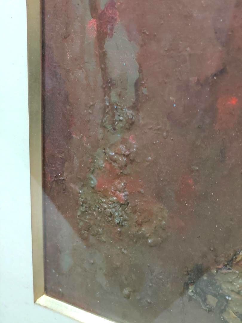 油絵 埴輪 額入り