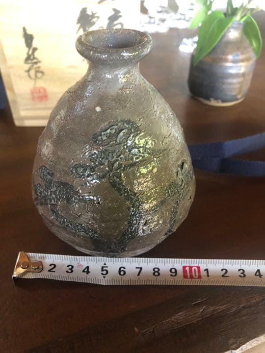 中川自然坊　絵唐津　徳利　k