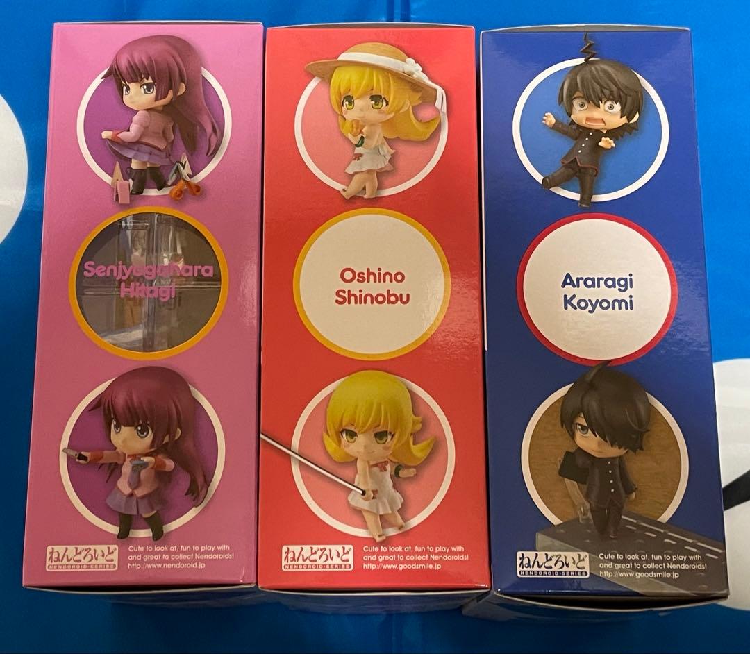 【ねんどろいど】阿良々木暦、戦場ヶ原ひたぎ（化物語）、忍野忍（偽物語）