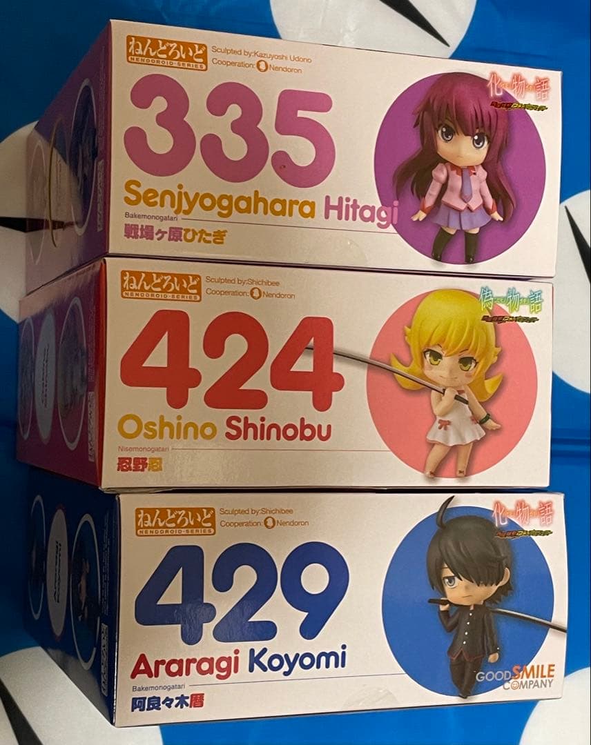 【ねんどろいど】阿良々木暦、戦場ヶ原ひたぎ（化物語）、忍野忍（偽物語）