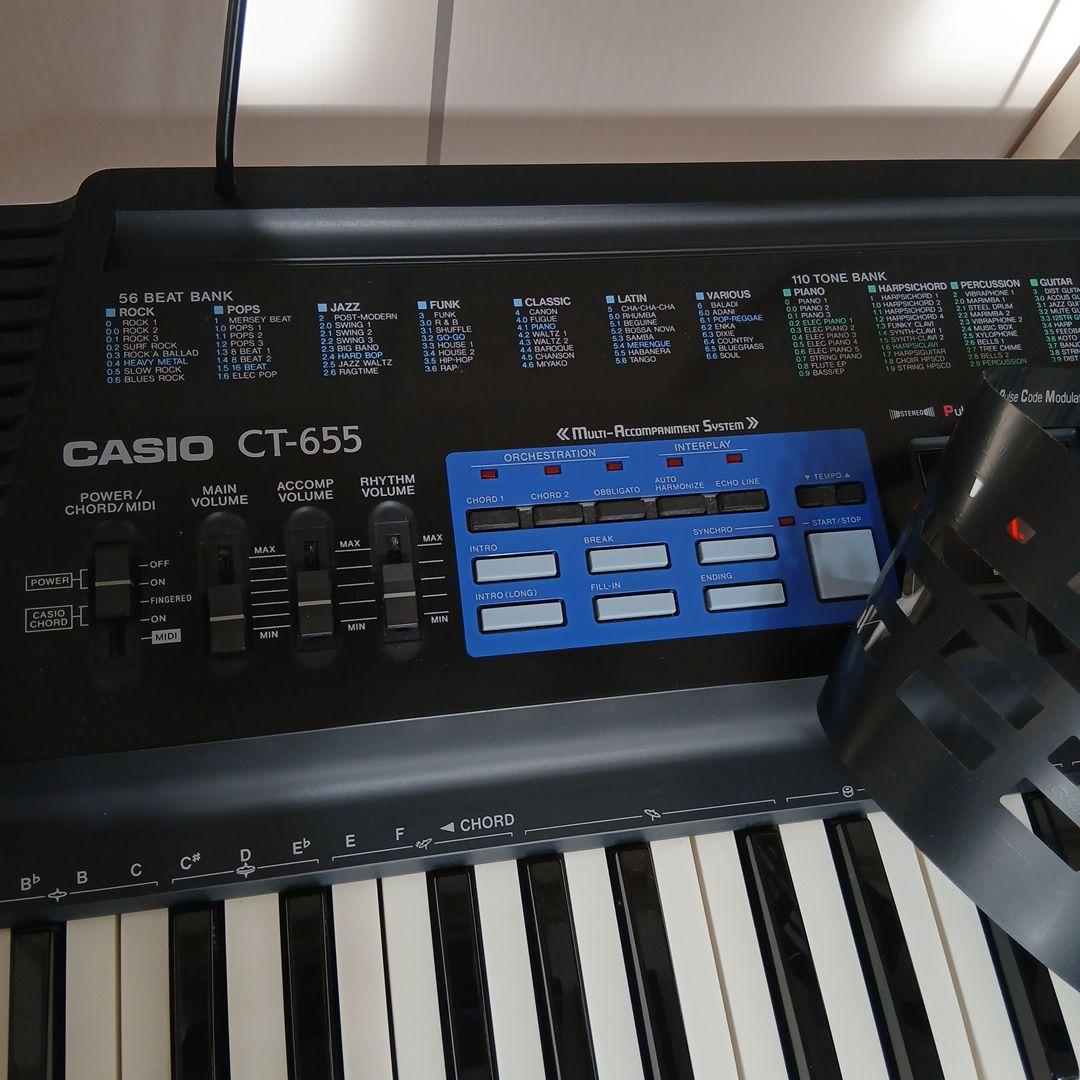 CASIO TONE BANK KEYBOARD　CT-655