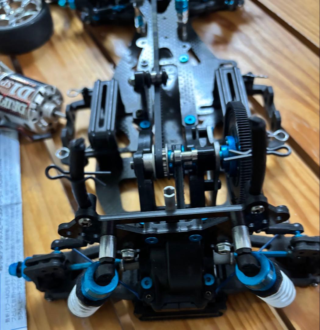 タミヤラジコン　TA04-Sシャーシカスタム　スピコン.モーター付き