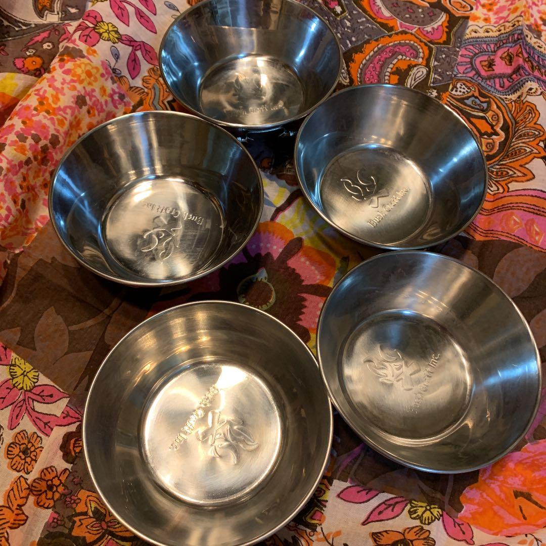 ブッシュクラフト フォールディングステンレスシェラカップ　5個セット