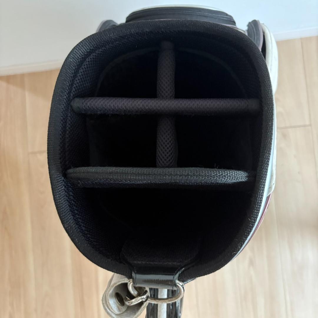 Callaway キャディバッグ 黒/白/赤 保護カバー付き