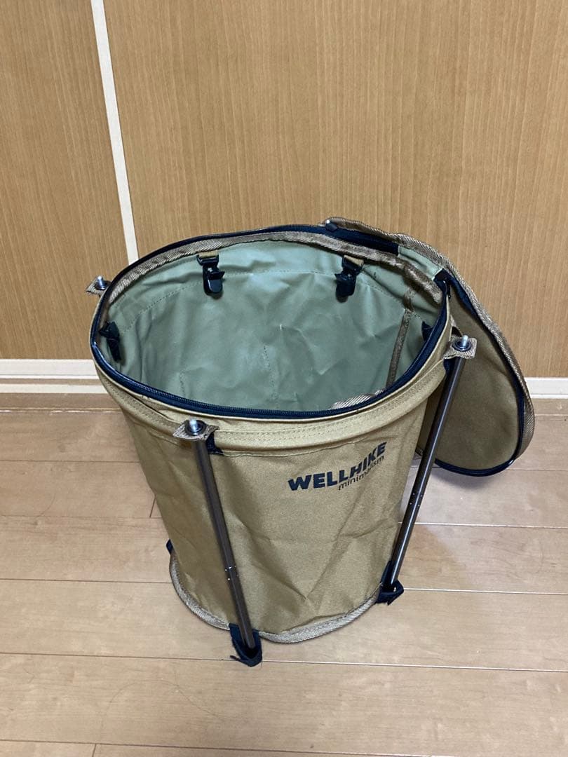 アイアン工房　サイドテーブル　焚き火テーブル　モビボックス風　ゴミ箱　キャンプ