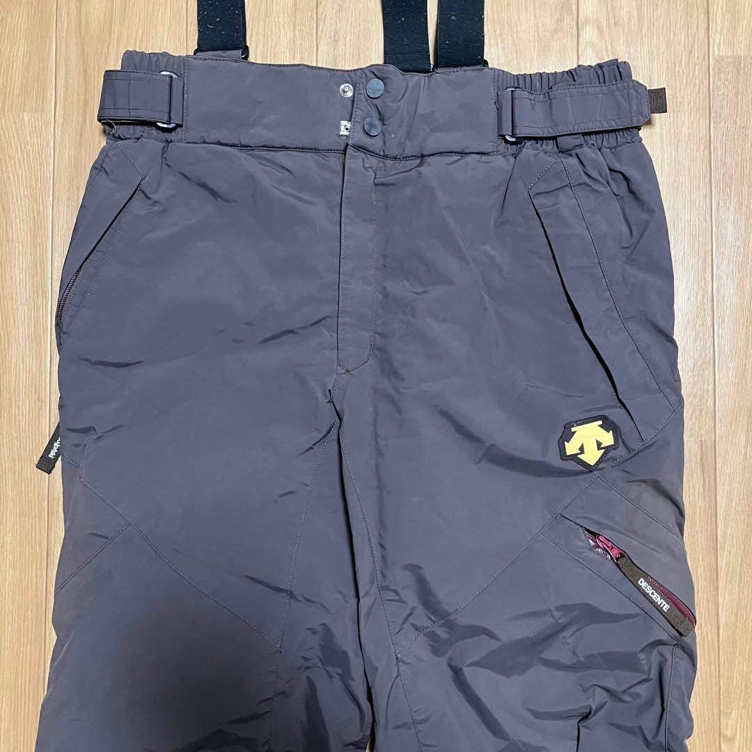 descente スキーウェア スノボーウェア　オレンジ　ブラウン　ブラック