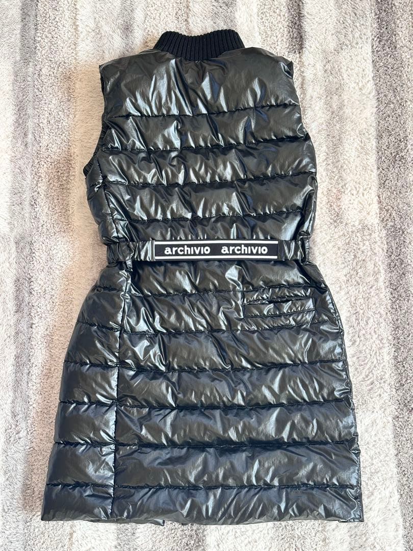 【極美品】archivio 中綿ロングベスト ワンピース