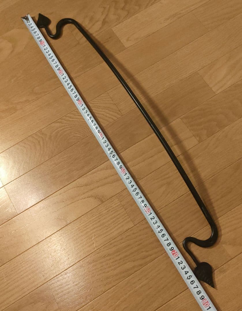 アンティーク アイアン タオルハンガー 幅約79×高さ約5cm ロング