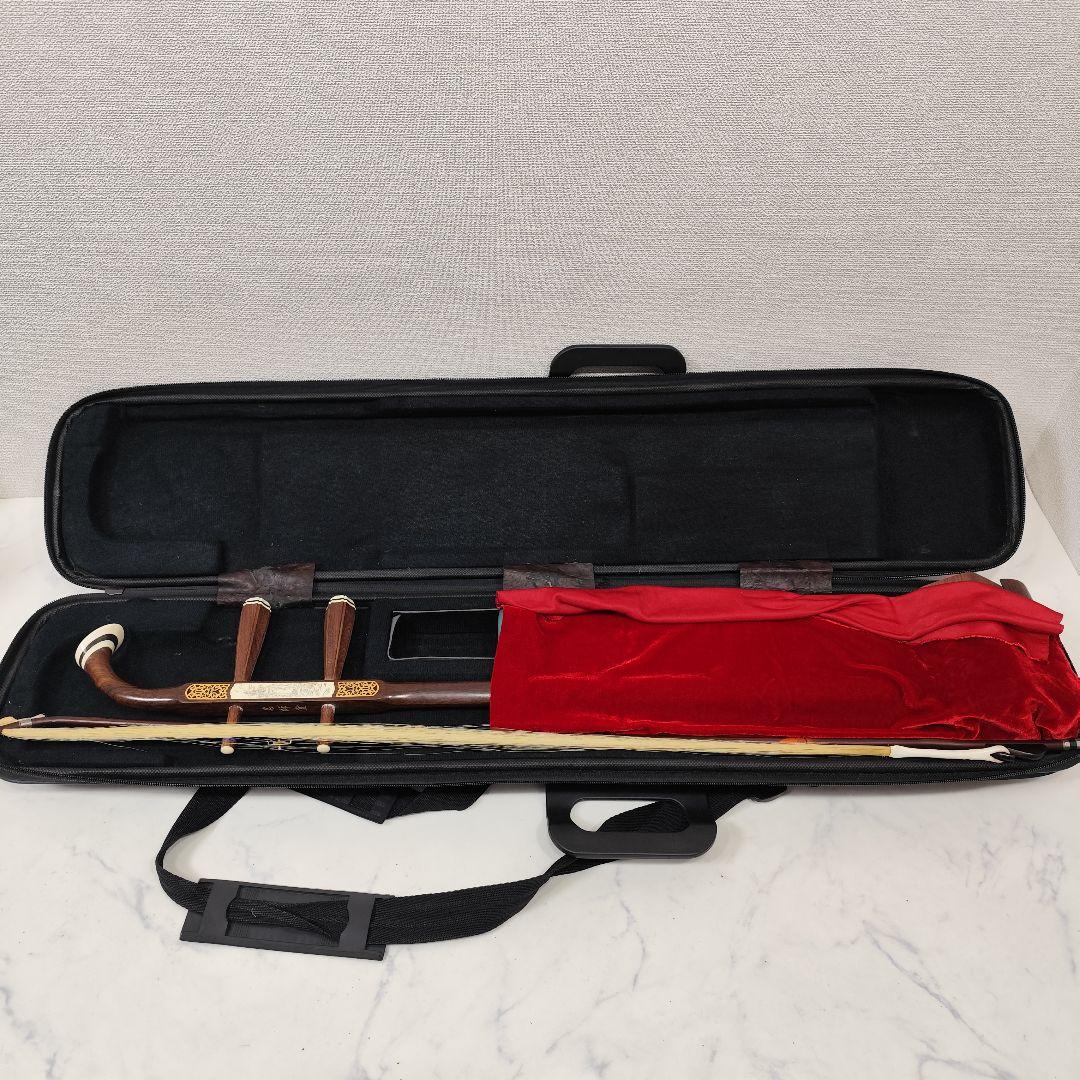 二胡 名師堂 紅木精品 練習用 ニシキヘビ皮 萬其興製 弦楽器 中国