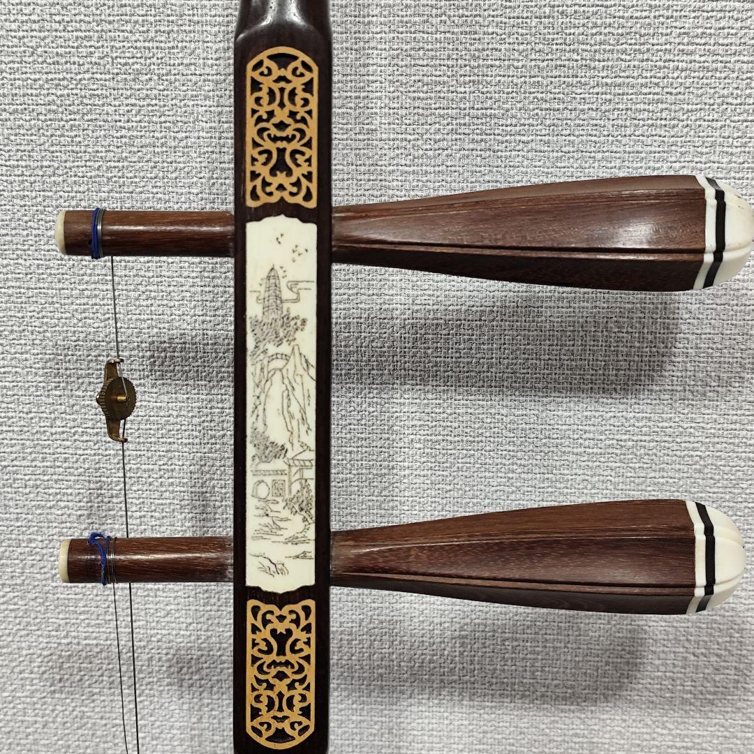 二胡 名師堂 紅木精品 練習用 ニシキヘビ皮 萬其興製 弦楽器 中国