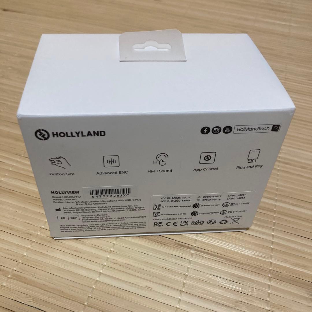 Hollyland LARK M2 ワイヤレスラベリアマイク