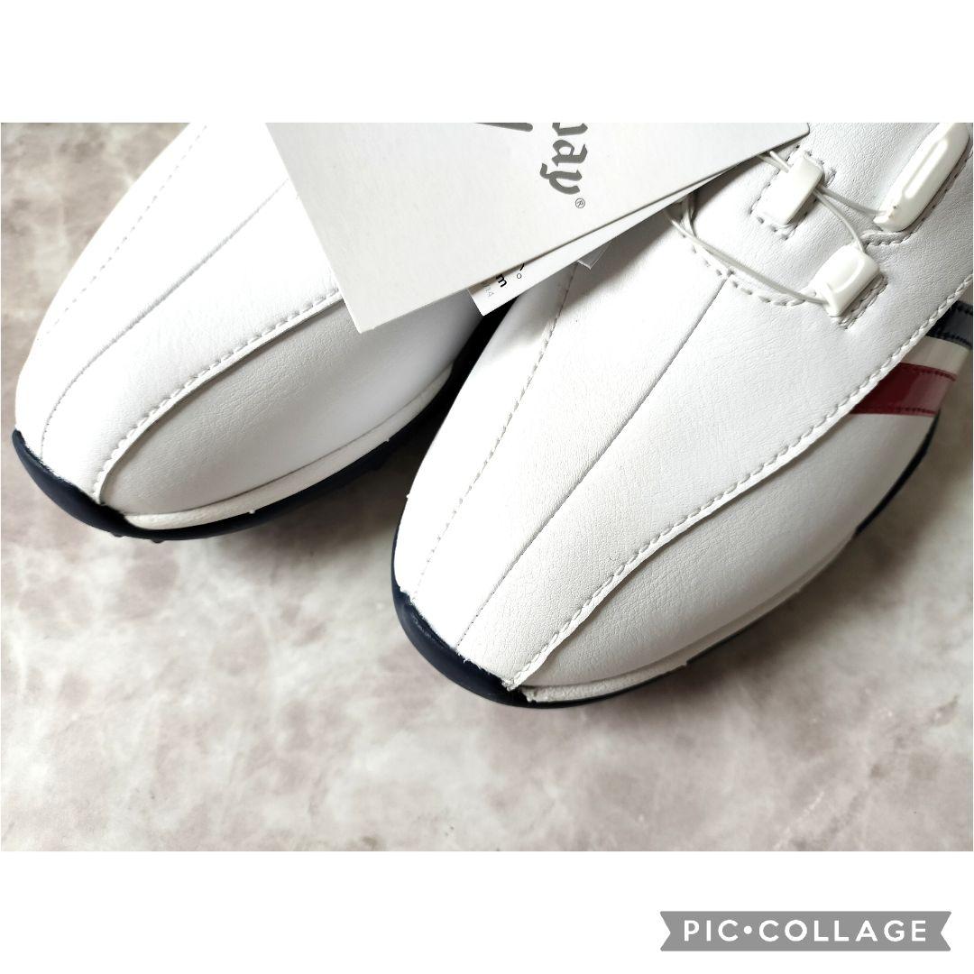 【新品】キャロウェイ ゴルフスパイク BOA ダイアル式レザー 24cm　白紺