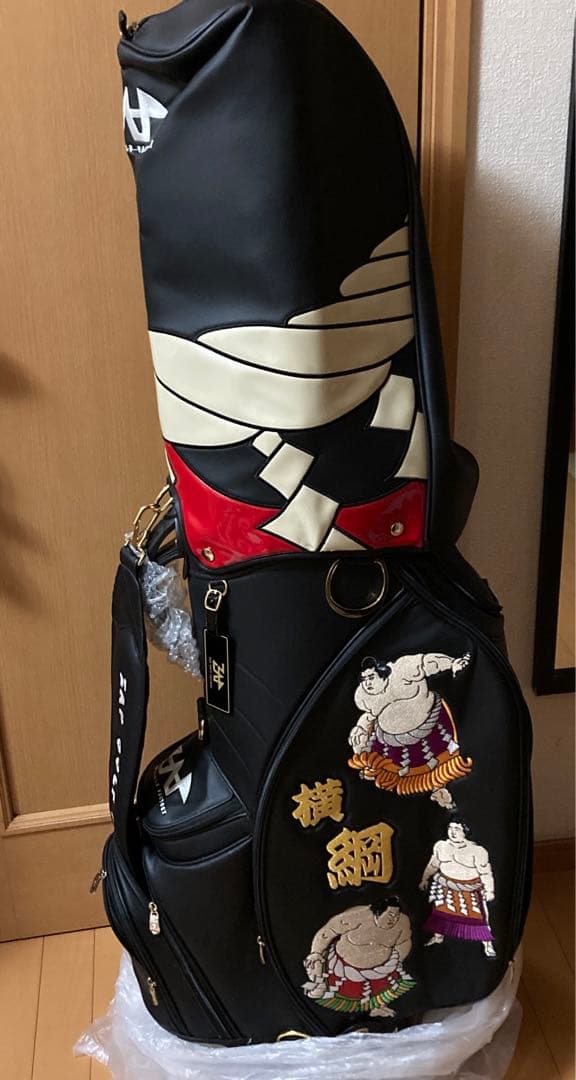 【未使用】ZAP GOLF ザップゴルフ　相撲柄 キャディバッグ