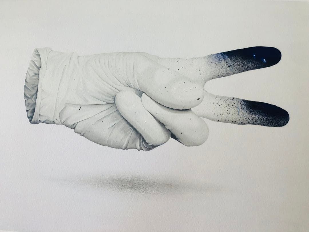 Nuno Viegas（ヌーノ・べガス) 「Glove」ジクレー　額装あり