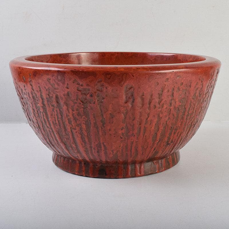 根来塗　朱塗　乾漆鉢　丸鉢　大鉢　時代箱付　V　R9277B