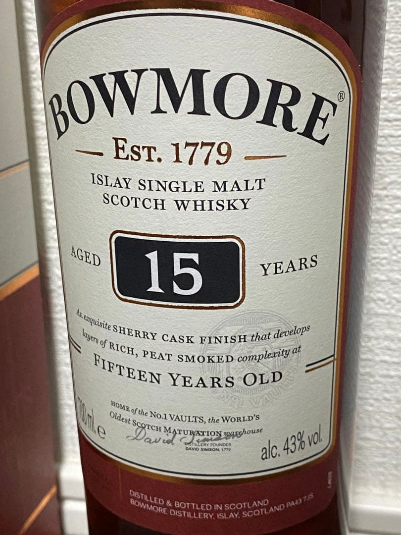 希少 ウイスキー ボウモア 15年 & ロッホローモンド 水楢 12年