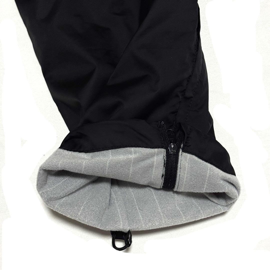 極美品 パーリーゲイツ ロゴ入り暖パン 黒 裏起毛 ウエストゴム レディース1