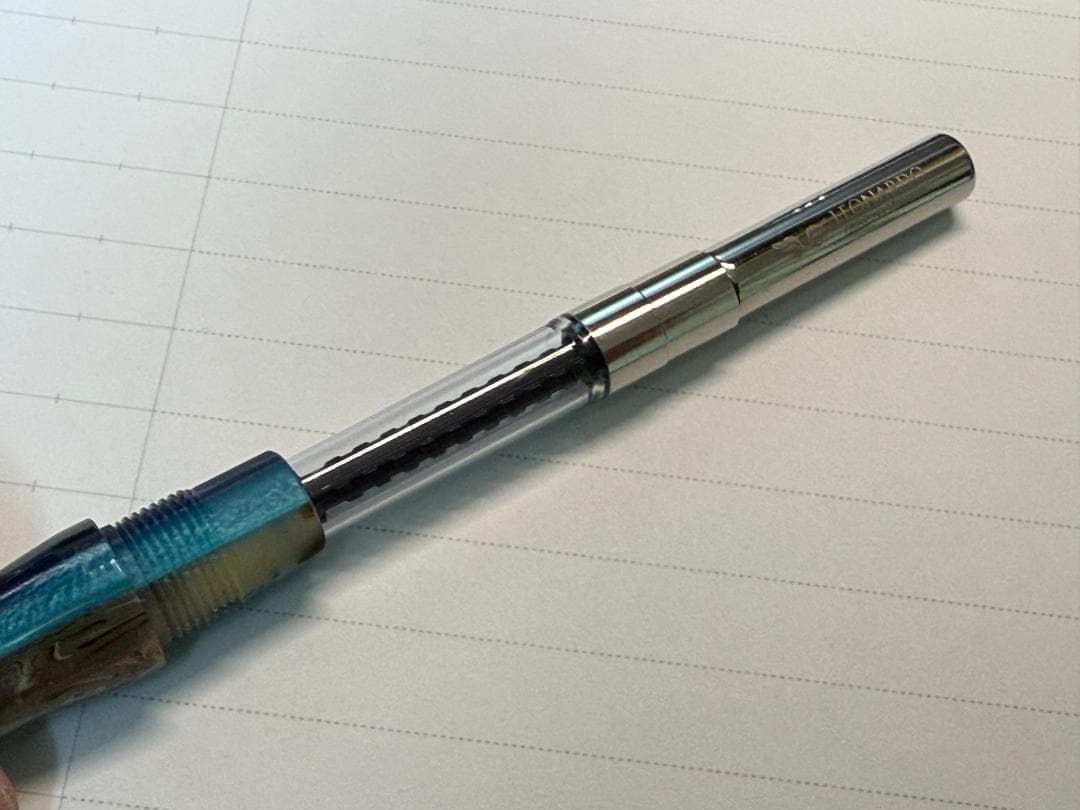 レオナルド モーメントゼロ ハワイブルー 万年筆 14Kニブ M