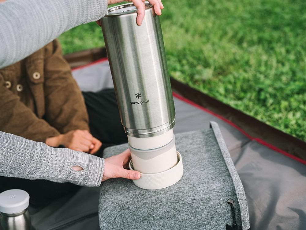 みっちゃん） peak 保温可能弁当箱　トバチ３　 ホワイト