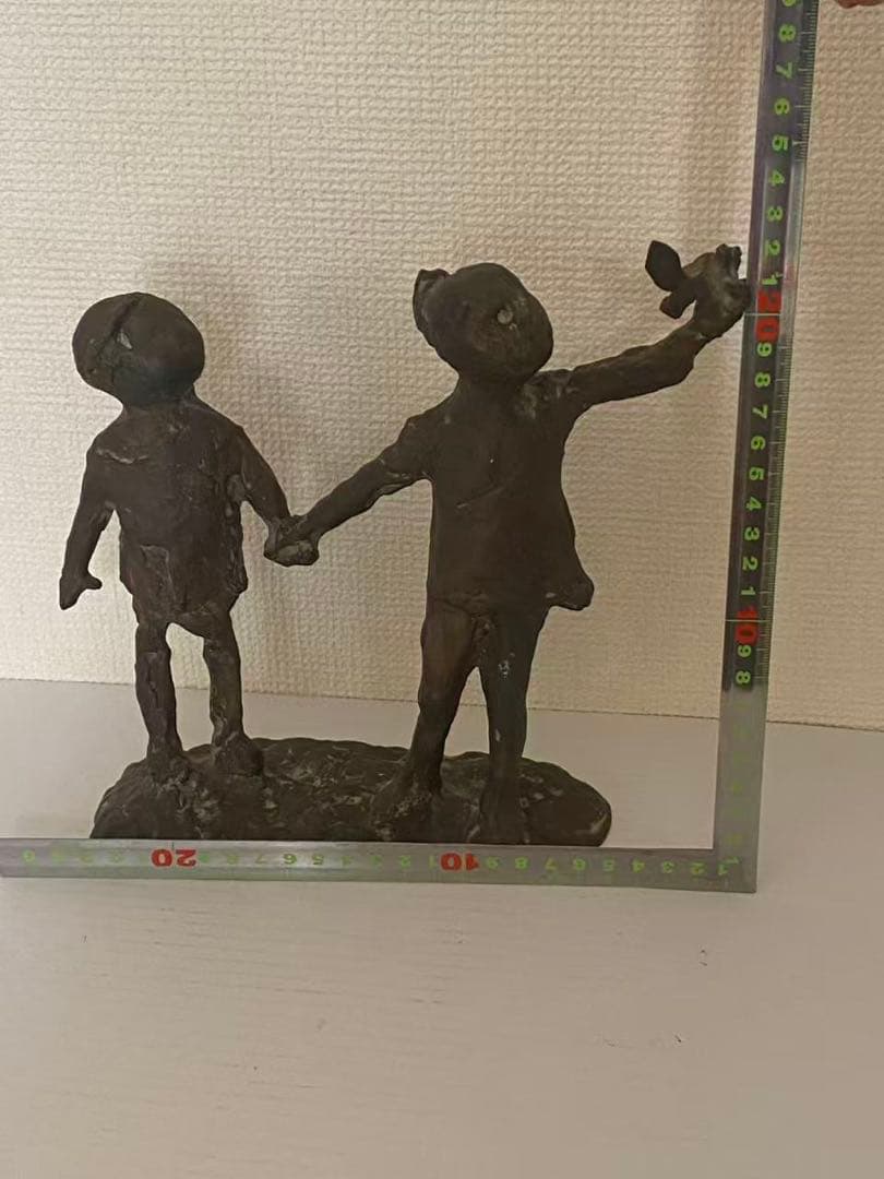 銅像 置物 レトロ 年代不明 現壮品