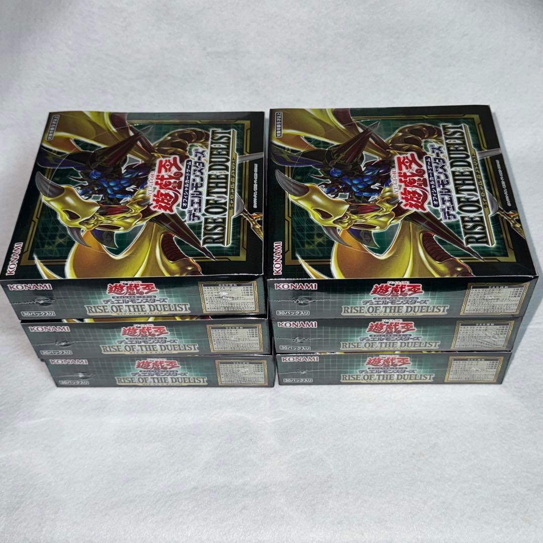 遊戯王　RISE OF THE DUELIST ライズオブザデュエリスト 6箱
